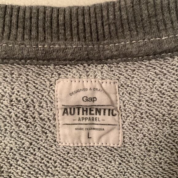 Gap Authentic Apparel Crew Neck Sweater Size L - Picture 7 of 8